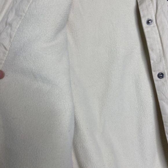 GAP Fleece Lined Bomber Utility Cream Jacket M - Picture 10 of 12